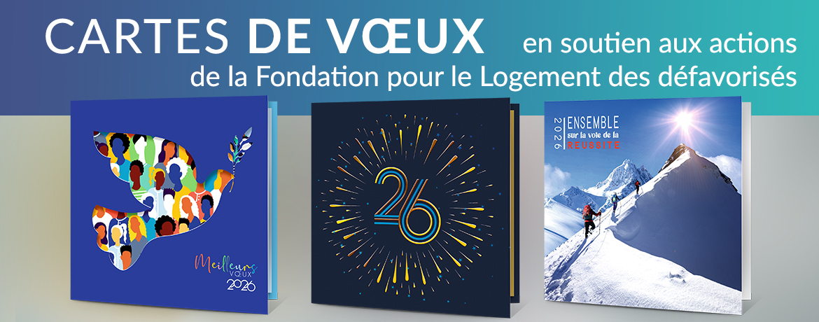 Cartes de vœux animées Fondation pour le Logement